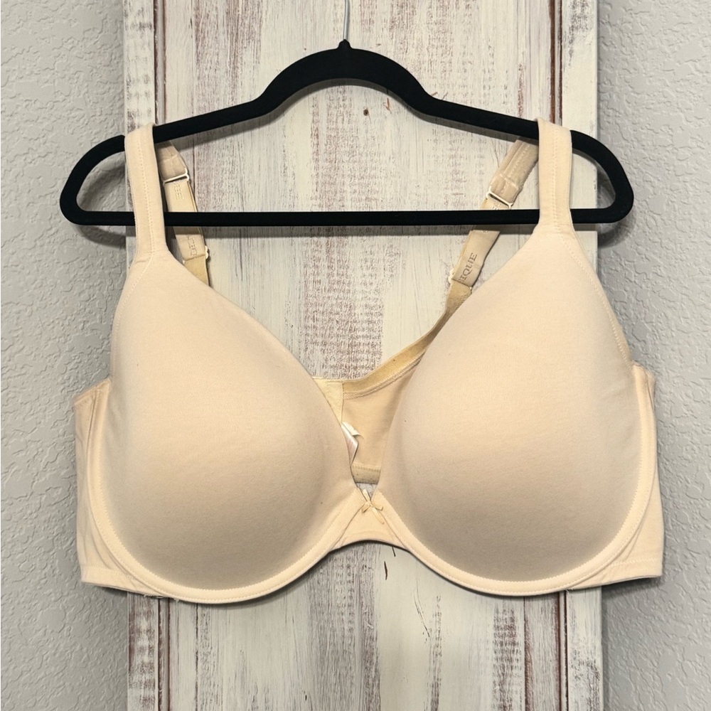 Nude Tan Cacique Boost Plunge Bra 48DDD